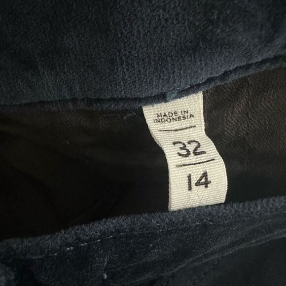 Loft Velvet Skinny Pants size 14 Dark Blue - Picture 7 of 10